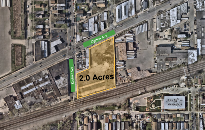 <address>4373 W. Ogden Ave, <br>Chicago, IL (2 Acres)</address> Image